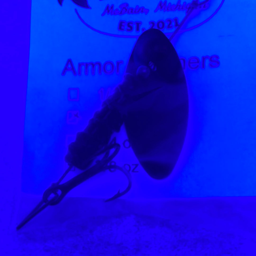 Lutke Tackle Armor Spinner 1/8oz Bronze w Blk