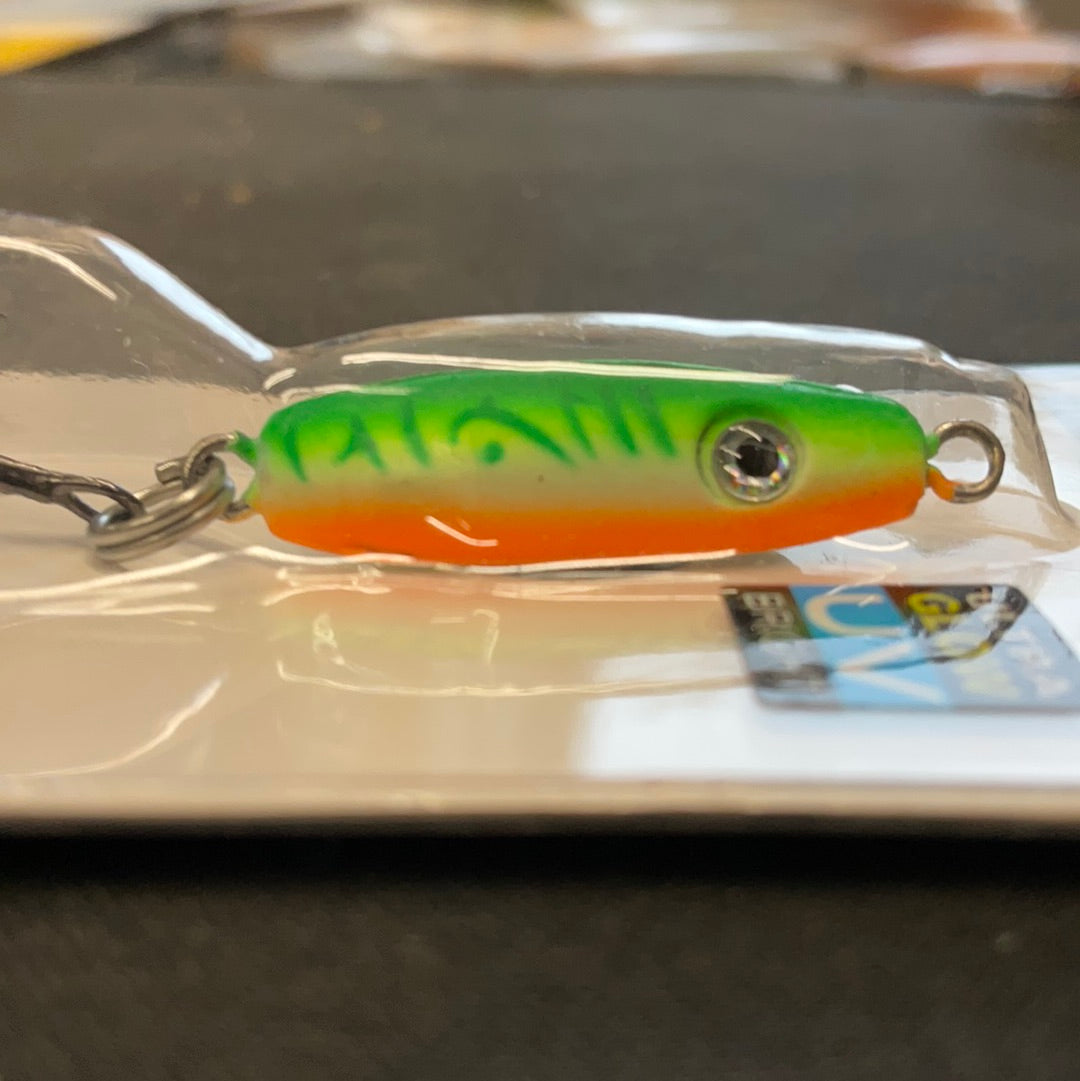 Rattle Spoon 1/16oz Glow Green Fire UV