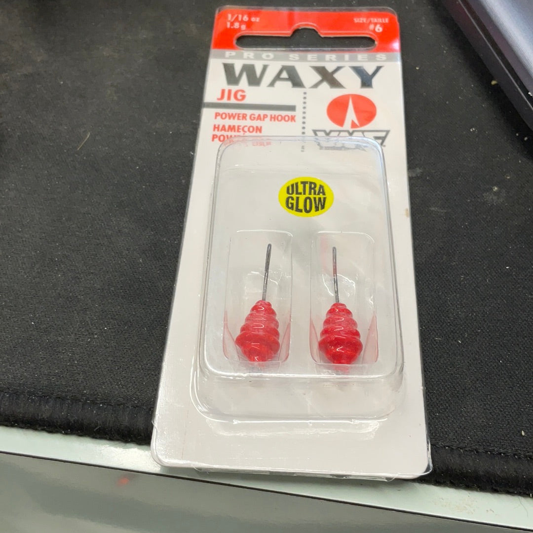 Waxy Jig 1/16oz Glow Red