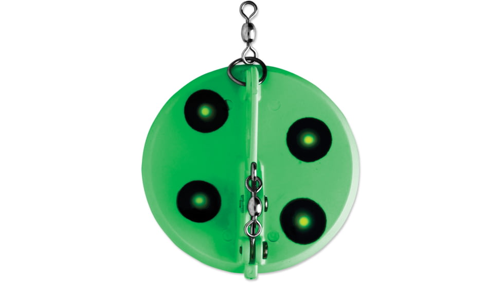 Luhr Jensen 3 Dipsy Diver Magnum, Flo. Green / Chartreuse UV / Chrome Bottom