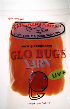 The Bug Shop Glo Bugs Yarn 15 Feet Steelhead Orange