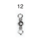 Eagle Claw Barrel Swivel Black SZ 12  12pk