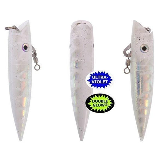 Silver Horde Original Plugs 5" Super Pearl UV-Glow/White Lightning