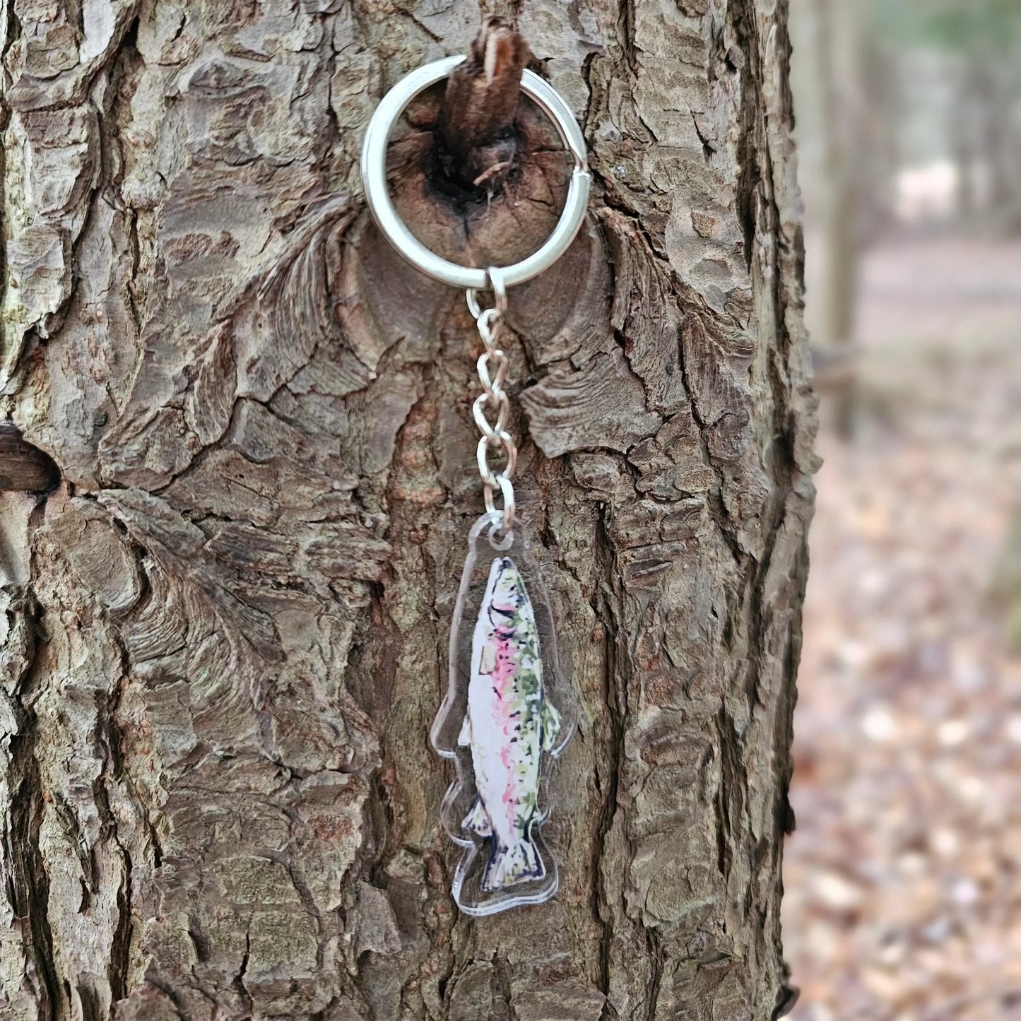 Rainbow Trout Acrylic Keychain