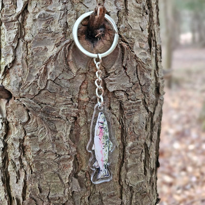 Rainbow Trout Acrylic Keychain