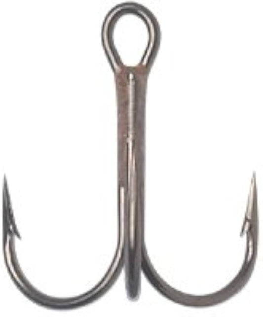 VMC Round Bend Treble High Carbon Steel Size 10 Qty 9