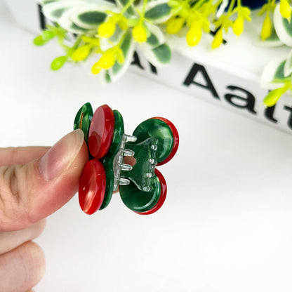 2PCS Cherry Mini Hair Clip
