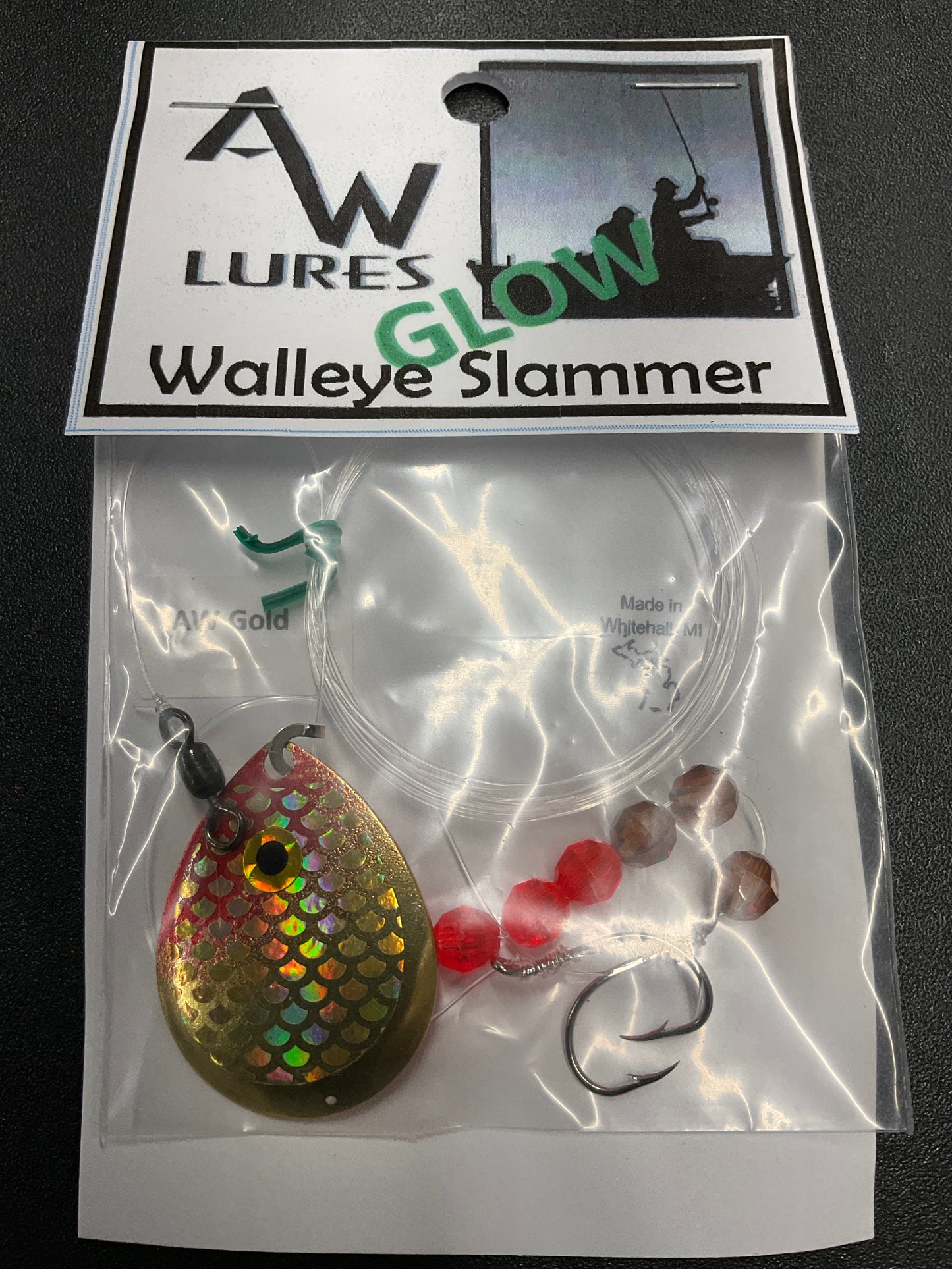A & W Lures Walleye Slammer Worm Harness
