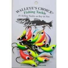 Walleye's Choice Large Humpback Floating Jig Heads 4PK