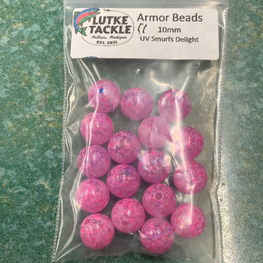 Lutke Tackle Armor Bead 10mm U.V. Smurfs Delight