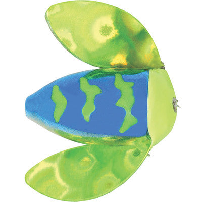 Yakima Worden's Spin-N-Glow Rigged Metallic Blue Chartreuse Tiger Size 0