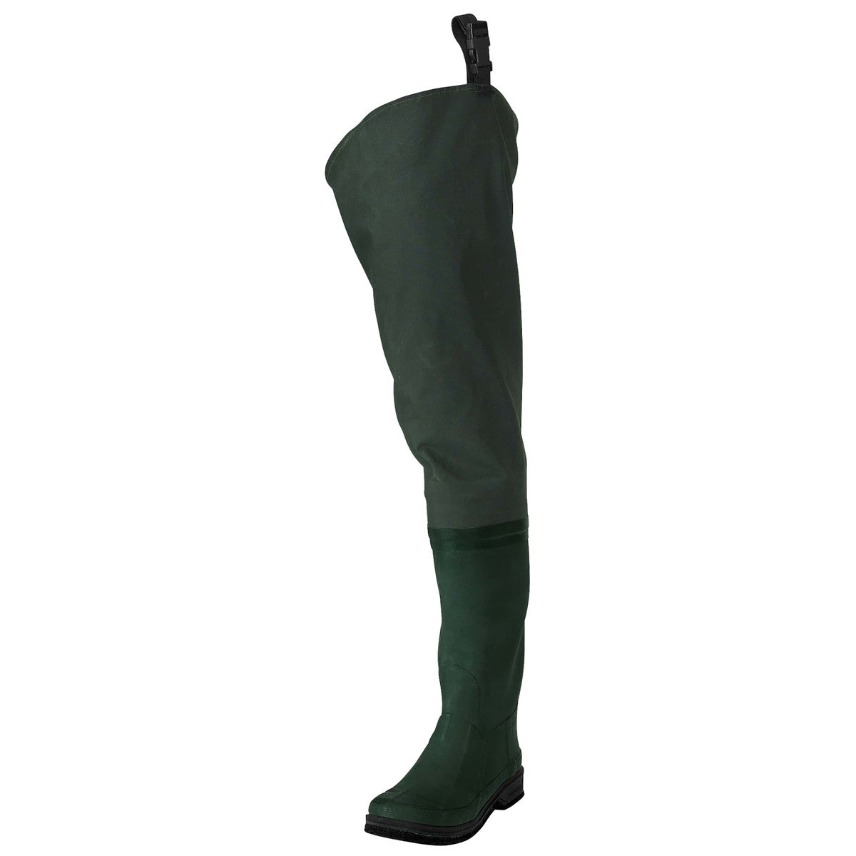 Frogg Toggs Men's Cascades 2-Ply Bootfoot Poly/Rubber Cleated Hip Wader | Green