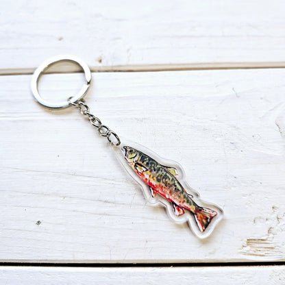 Brook Trout Acrylic Keychain