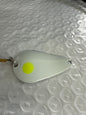 Dons Tackle Casting Spoon 1/2 oz Double White Yellow Dots