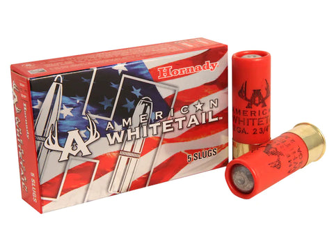 Hornady American Whitetail 12 Gauge Rifled Slug 2-3/4" 1oz Box of 5