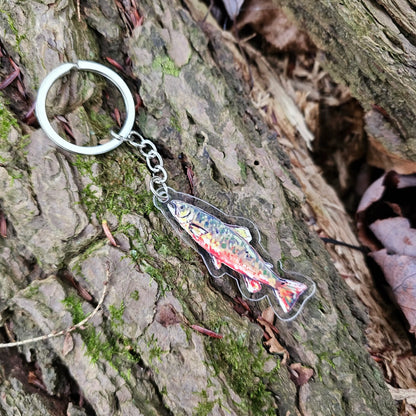 Brook Trout Acrylic Keychain