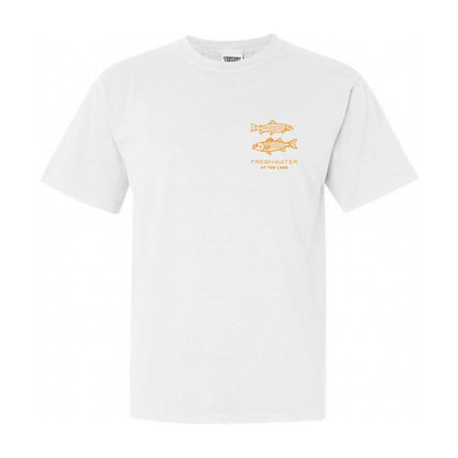 AT THE LAKE | Freshwater Fish Unisex Tee - White