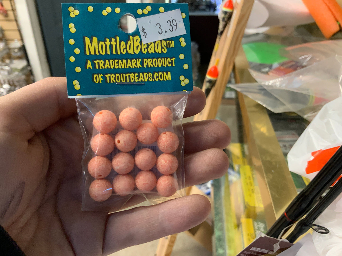 Mottled Bead Trout bead 10MM