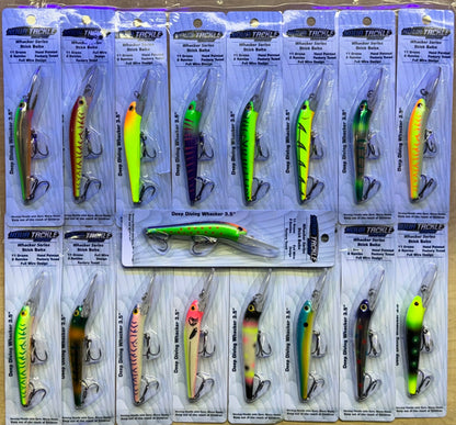 NOVA TACKLE Whacker 3.5" Deep Diving Stick Baits 17PK