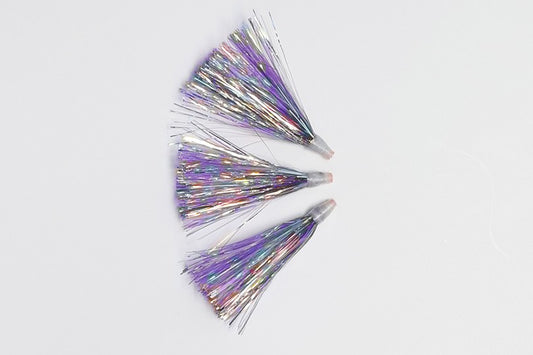 Rapture Trolling Flies Purple No-See-Um Mirage/UV Teaser Flies