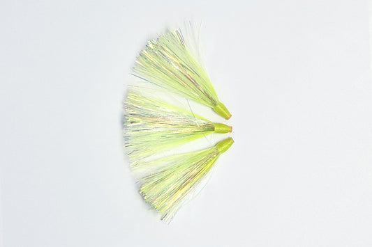 Rapture Trolling Flies Yellow Fern UV Teaser Flies