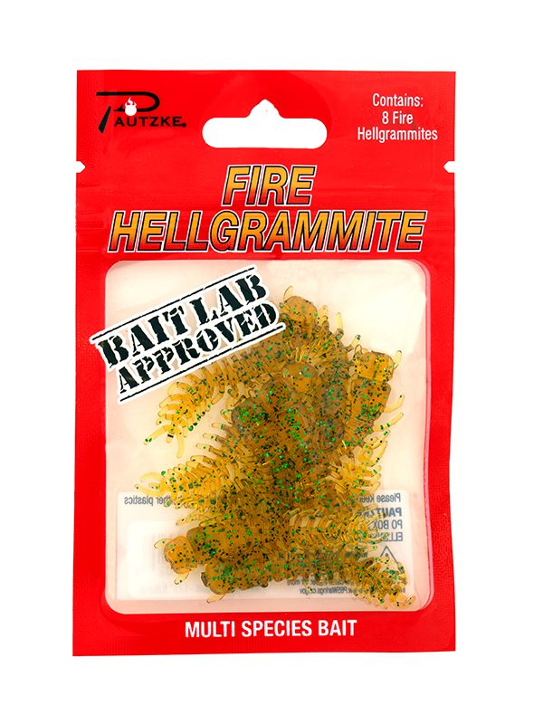 Pautzke Fire Hellgrammite 1.75" 8CT
