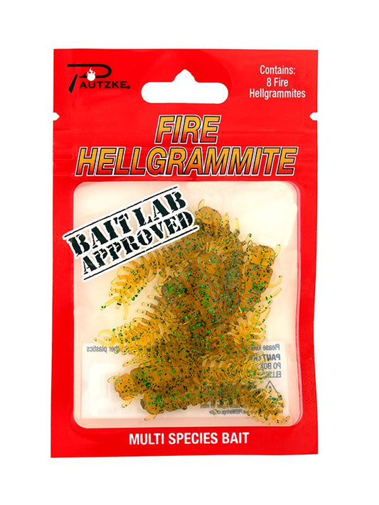 Pautzke Fire Hellgrammite 1.75" 8CT