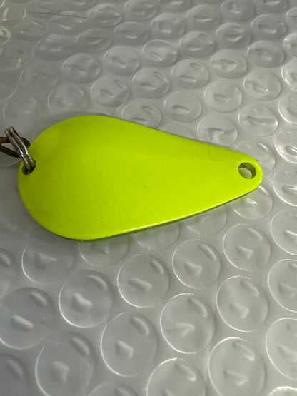 Dons Tackle Casting Spoon 1/2 oz Double Chartreuse