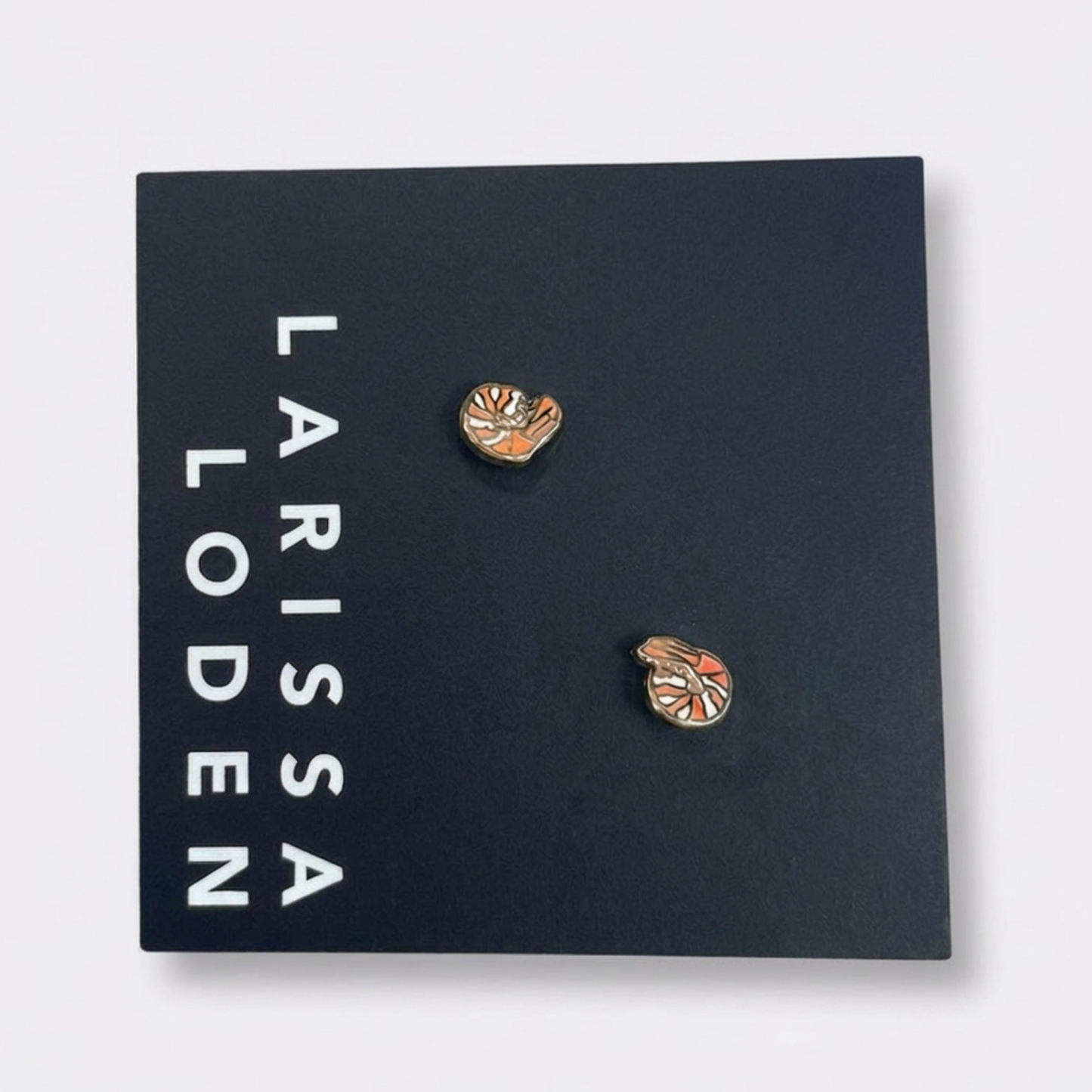 Bass Enamel Stud Earrings