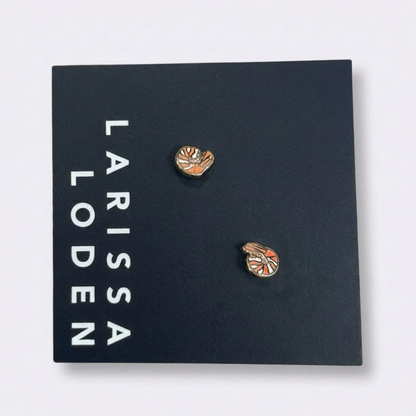 Bass Enamel Stud Earrings