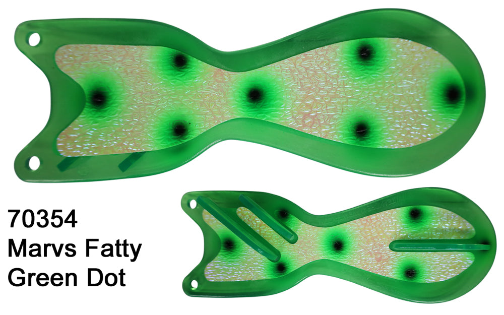 Dreamweaver Spindoctor 8" Marvs Fatty Green Dot