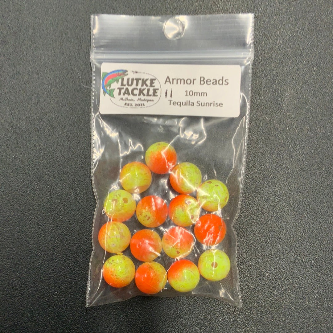 Lutke Tackle Armor Bead 10mm Tequlia Sunrise