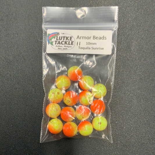 Lutke Tackle Armor Bead 10mm Tequlia Sunrise