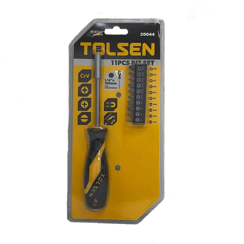 Tolsen 11 piece Bit Set Magnetic