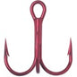 VMC Round Bend Treble Red 1x Strong 7pk