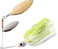 Booyah Bait Co. Double Willow Blade 3/8 oz Spinnerbait White Chartreuse