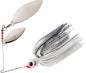 Booyah Bait Co. Double Willow Blade 3/8 oz Spinnerbait Pearl White/Silver Shad