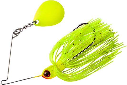 Booyah Micro Pond Magic 1/8 oz. Spinnerbait Lightning Bug