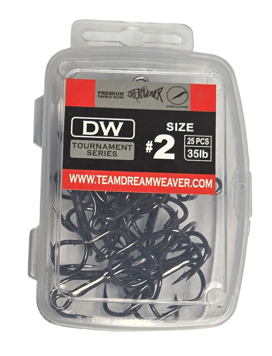 Dreamweaver Tournament Series Treble Hooks 25PK