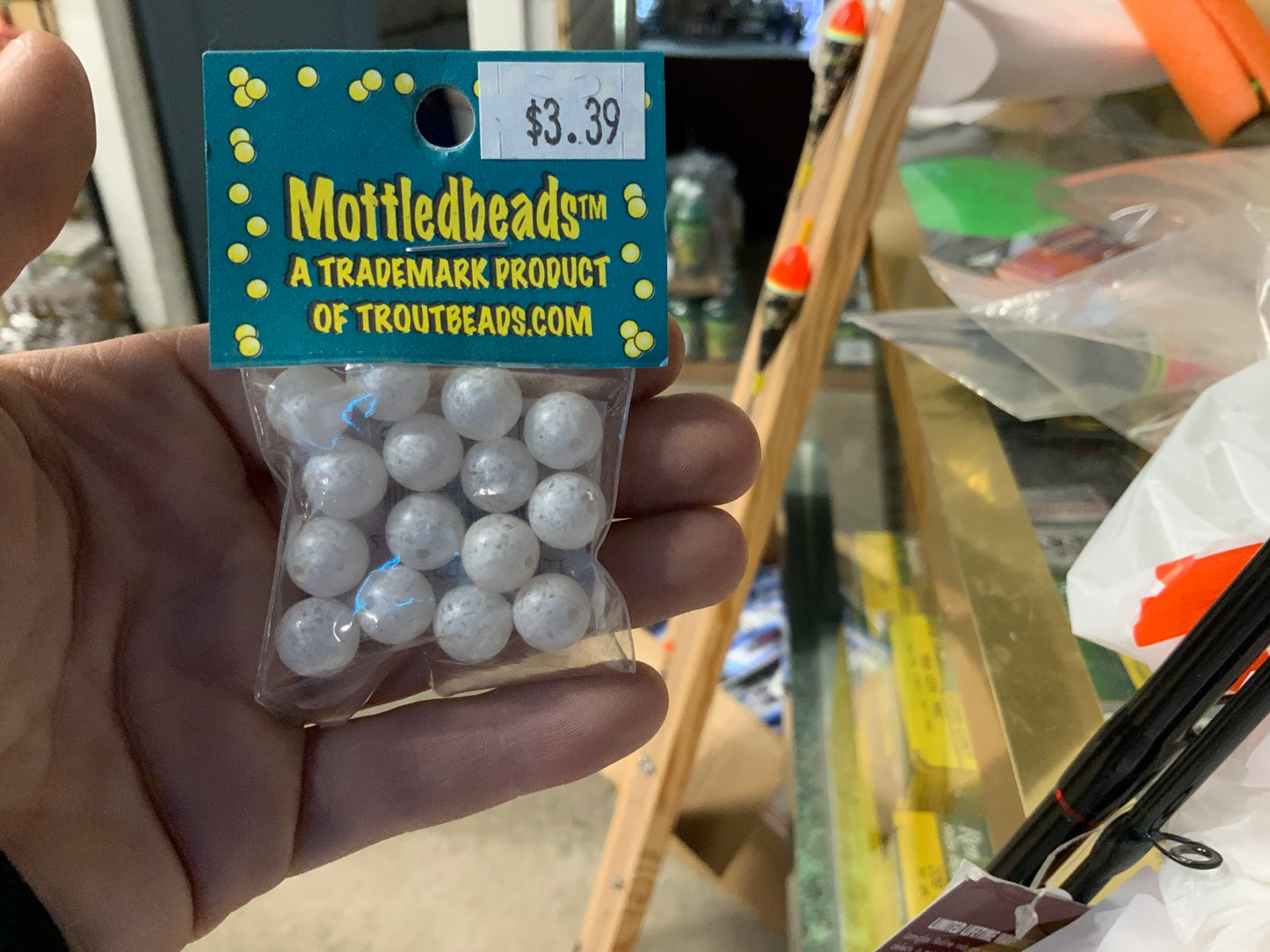 Mottled Bead Trout bead 10MM