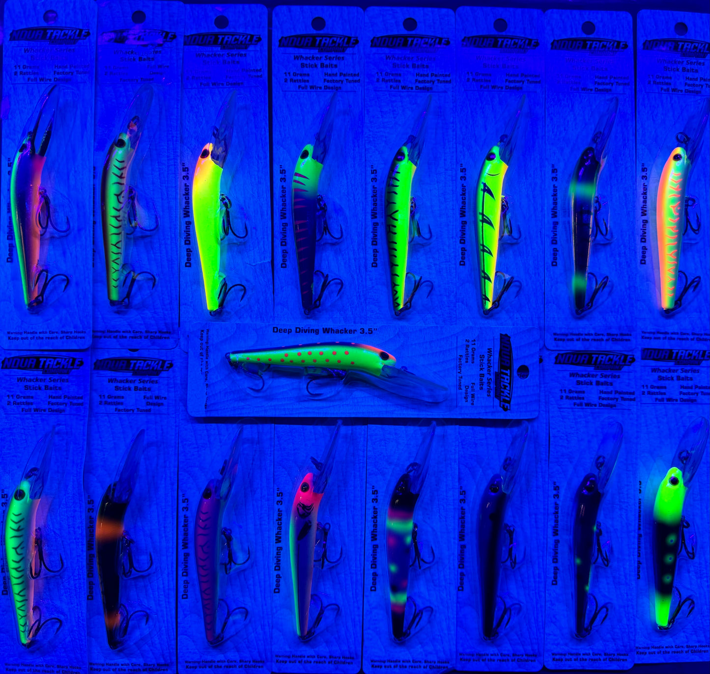 NOVA TACKLE Whacker 3.5" Deep Diving Stick Baits 17PK