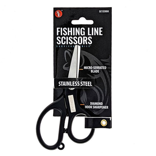 Fishing Line Scissors w/Hook Sharpener