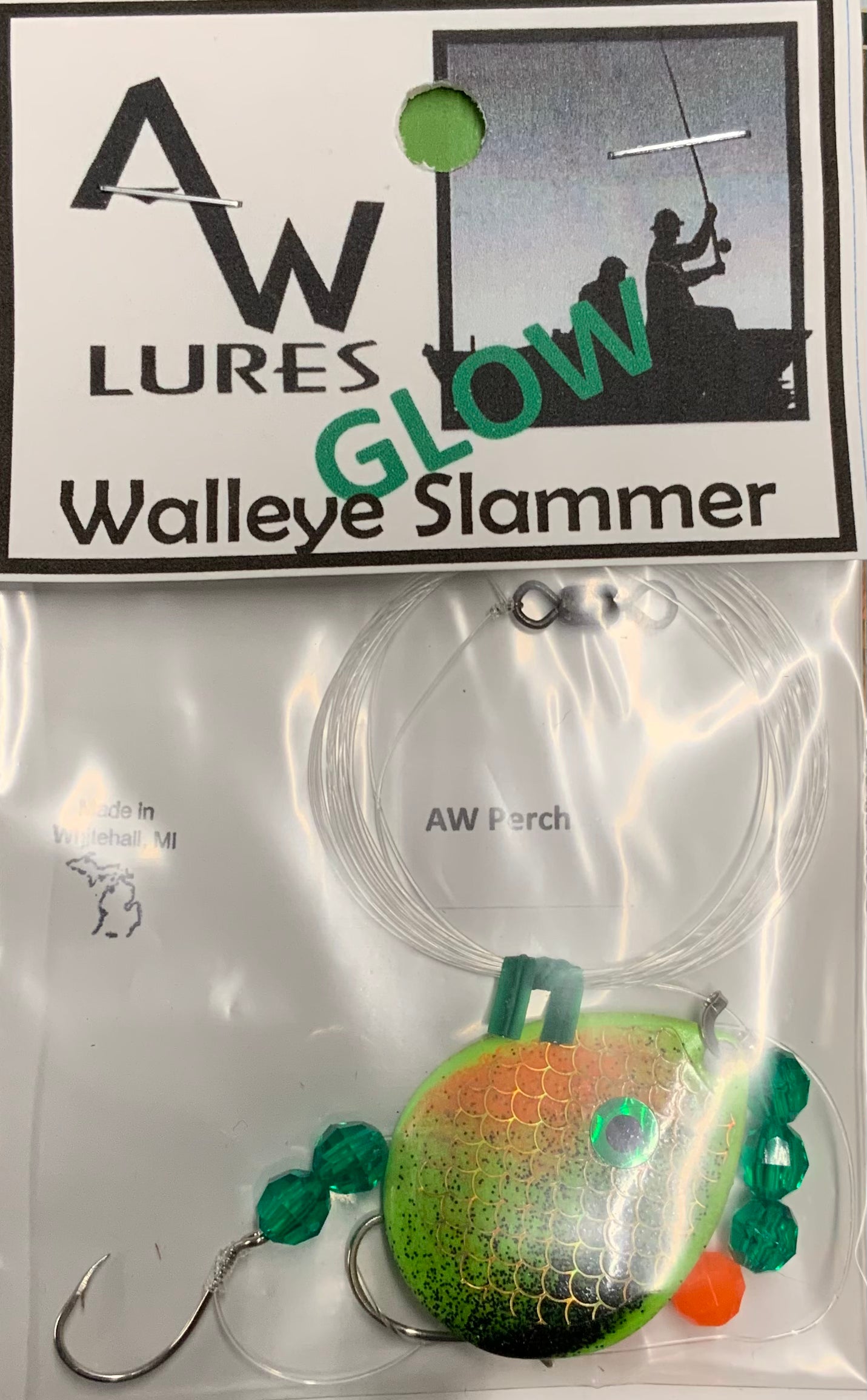A & W Lures Walleye Slammer Worm Harness