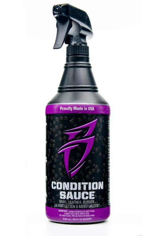 Condition Sauce - Vinyl, Leather & Rubber UV Protecting and Moisturizing Spray