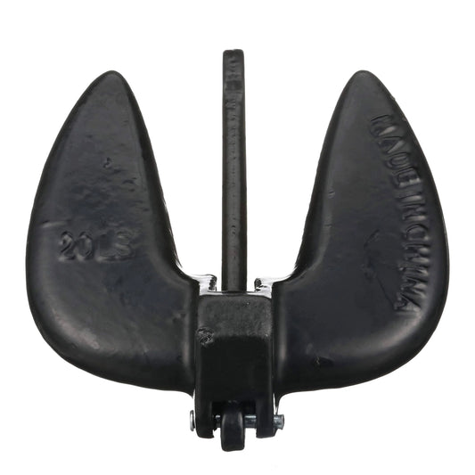Attwood 9934B1 Solid Cast Iron 15-Pound Navy Anchor Black PVC Coated