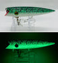 Gator Bait Full Boat Plug Green Splatterback