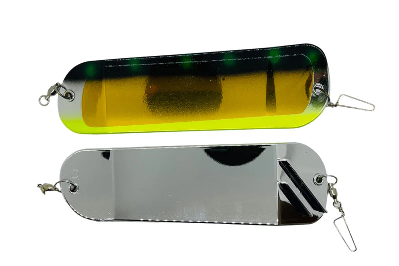 Gator Bait 8" Double Fin Flasher Gold Salamander
