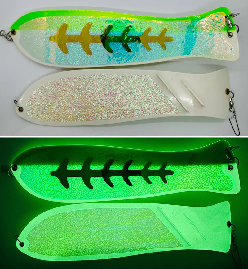 Gator Bait 12” Paddle Flasher Kryptrick Superglow