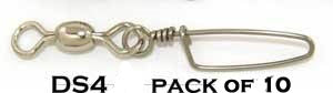 Dreamweaver Competition Grade Coastlock Ball Bearing Snap Swivel 10PK