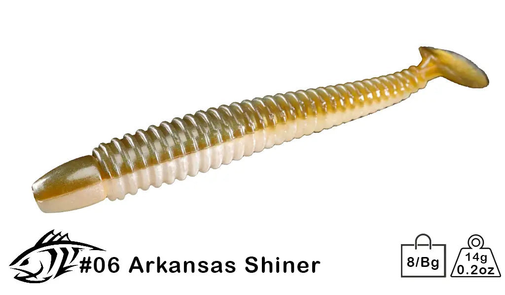 Lunker City Swimmin' Ribster 4" 8pk